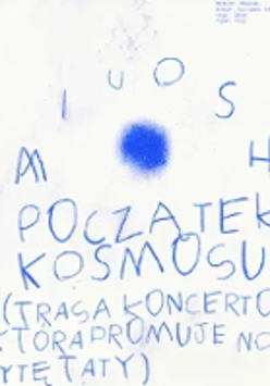 Concert poster: title of the concert and the performer's name.