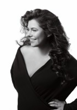 Black and white photo of Monika Borzym.