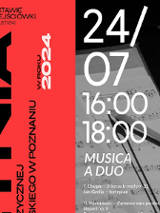 Concert poster with information about the event.