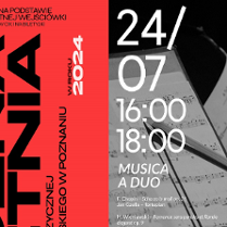 Concert poster with information about the event.