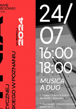 Concert poster with information about the event.