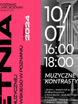 Concert poster with information about the event.