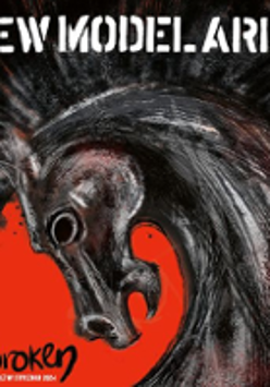 Concert poster: drawing of a horse and the band's name.