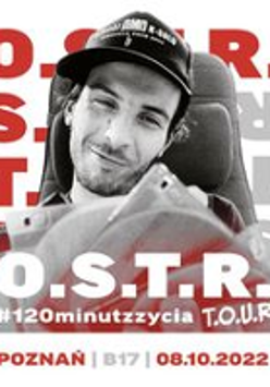 Concert poster - photo of the artist and information about the event.