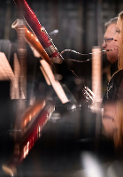 Photo of students playing the instruments