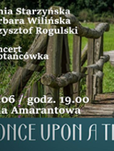 Photo of a small wooden bridge and a piece of a grass area with information about the event.