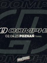 Black and white concert poster with band's name and information about the event.