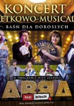 Concert poster with information about the event and photo of performers.