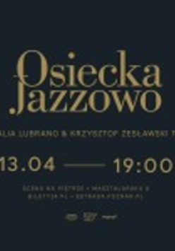 Concert poster with information about the event. Dark background.