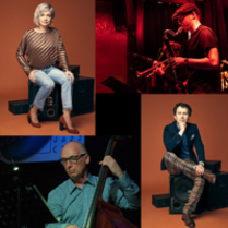 Colourful photos of the artists