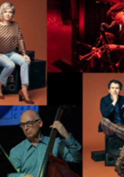 Colourful photos of the artists