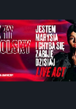 Poster - the photo of the singer and information about the event