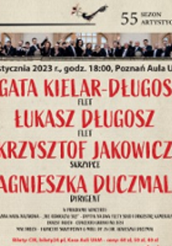 Concert poster with information about it.