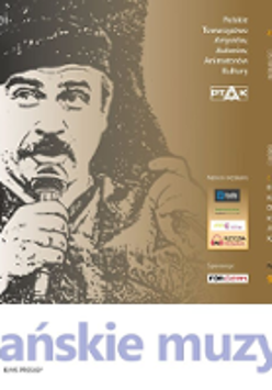 Concert poster: drawing of Andrzej Zaucha's face and information about the concert.