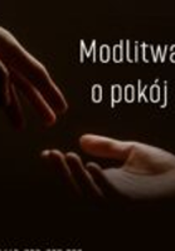 Concert poster - two hands on a dark background and the title of the concert
