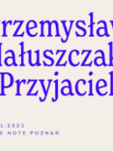 Fragment of concert poster: the title of the concert and information about the event.