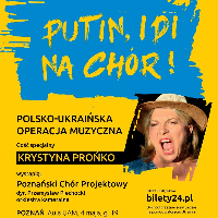 Concert poster with information about the event and a photo of a singing woman