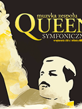 Concert poster - picture of F. Mercury on a black background