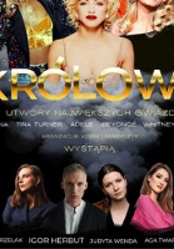 Concert poster with photo of performers and information about the event.