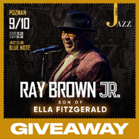 Concert poster with photo of Ray Brown Jr. and information about the event.