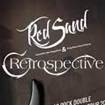 Concert poster: bands' names on a dark grey background.