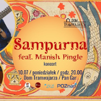 Colourful concert poster with information about the event.