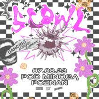 Concert poster with the band's name and information about the event.