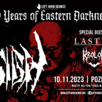 Concert poster with bands' names and information about the event.