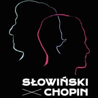 Concert poster: the outline of two heads on a black background and the title of the concert below them.