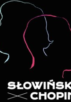 Concert poster: the outline of two heads on a black background and the title of the concert below them.