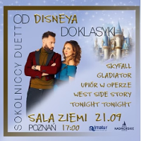 Concert poster - photo of performers and information about the event.