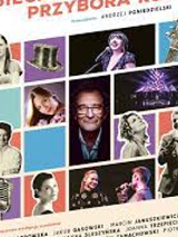 Concert poster: small photos of performers and information about the event.