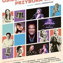 Concert poster: small photos of performers and information about the event.