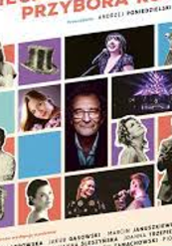 Concert poster: small photos of performers and information about the event.