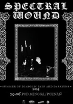 Black and white concert poster.