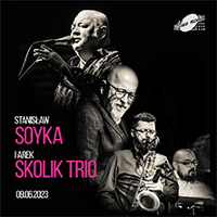 BLack and white photo of Stanisław Soyka and Arek Sokolik Trio.