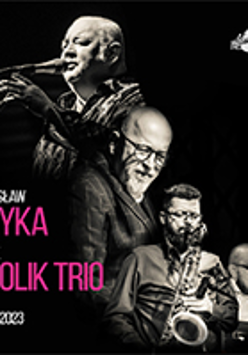 BLack and white photo of Stanisław Soyka and Arek Sokolik Trio.
