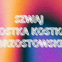 Colourful poster with performers' names.