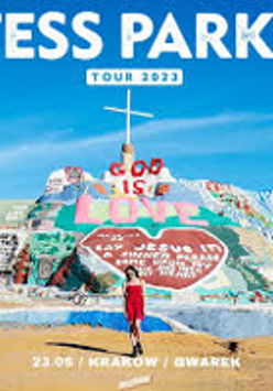 Colourful event poster.