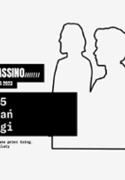 Black and white concert poster with information about the event.