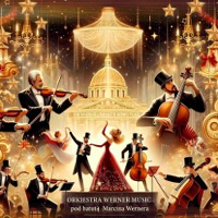 Concert poster: photos of performers playing instruments or dancing.