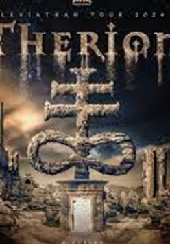 Cncert poster: the name of the band and sculpture made of stone.