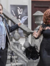 Photo of a man and a woman - two performing singers.