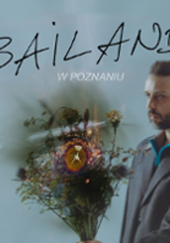 Photo of the performer and the title of the concert.