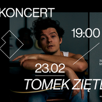 Photo of Tomasz Ziętek and information about the event.