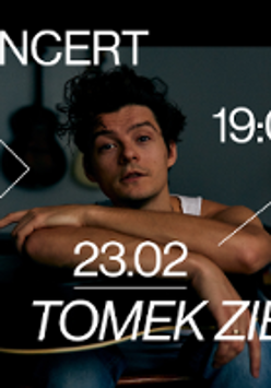 Photo of Tomasz Ziętek and information about the event.