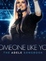 Concert poster with the photo of a singing woman.