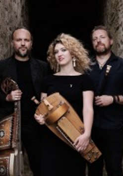Photo of the Trio - a woman between two men.