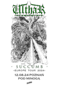 Black and white concert poster with abstract graphic and information about the event.