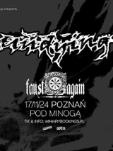 Black and white concert concert with information about the event.